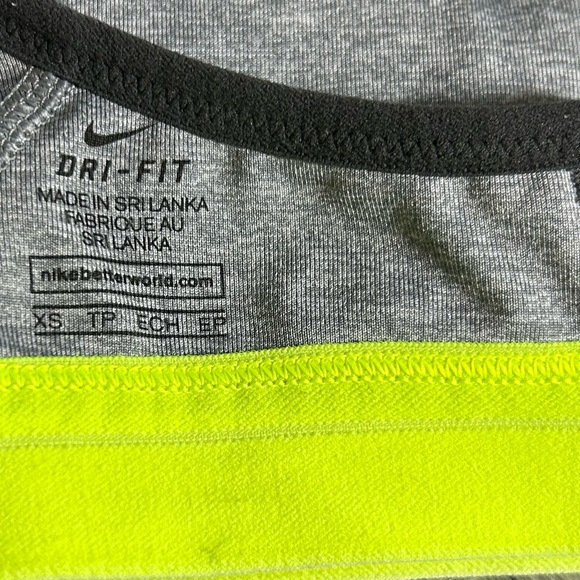 Nike Pro Indy Sports Bra Gray Sports Bra Size XS - Picture 5 of 5